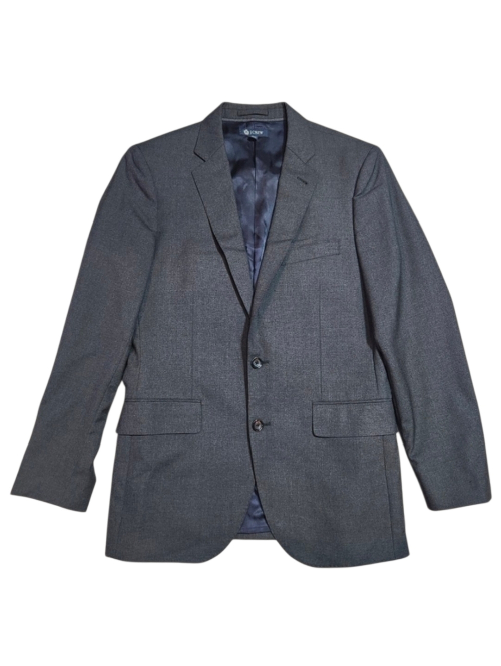J Crew Loro Piana Wool Super 120s Blazer Aldridge Jacket Mens 38 Regular Grey